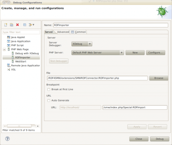 XDebug Config Dialog in Eclipse (3)